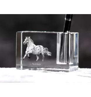 Noriker penholder kryształowy z koniem Art-Dog