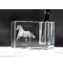 Noriker - Porte-stylos, organiseur en cristal avec image d'un cheval, décoration de bureau unique par la marque Art-Dog