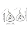 Noriker - boucles d'oreilles avec un cheval, boucles d'oreilles pendantes avec une image, bijoux personnalisés avec l'impression de la marque Art-Dog