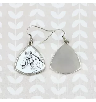 Noriker - boucles d'oreilles avec un cheval, boucles d'oreilles pendantes avec une image, bijoux personnalisés avec l'impression de la marque Art-Dog