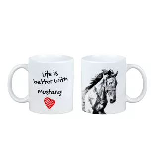 Mustang kubek z koniem life is better Art-Dog