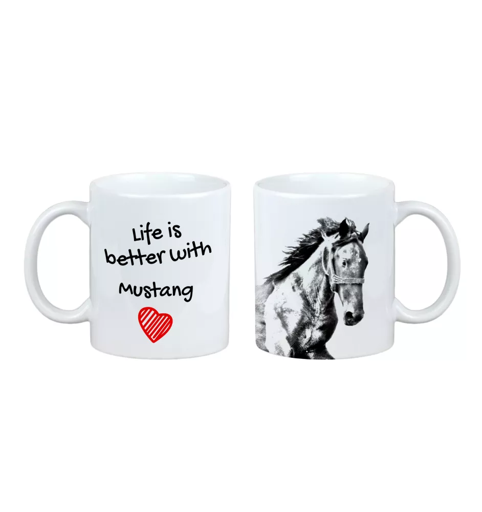 Mustang kubek z koniem life is better Art-Dog