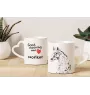 Noriker - cup with a dog, adorable cup with a heart-shaped handle, universal gift from the Art-Dog brand