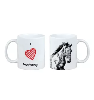 Mustang - tasse avec un cheval, une tasse charmante avec une illustration, un cadeau avec votre photo de la marque Art-Dog