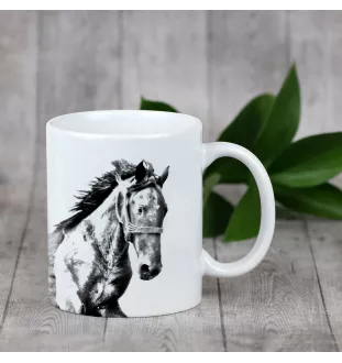 Mustang - cup with a horse, cute cup with graphics, a gift with your photo from the Art-Dog brand