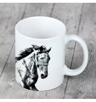 Mustang - cup with a horse, a cheerful cup for a dog lover, a personalized gift from the Art-Dog brand