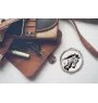 Mustang - pocket mirror with a horse, personalized mirror for a purse, compact mirror with Art-Dog brand print