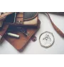 Noriker - pocket mirror with a horse, personalized mirror for a purse, compact mirror with Art-Dog brand print