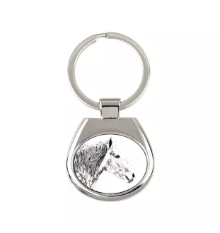 Percheron - keychain with a horse, keychain with a print, personalized pendant from the Art-Dog brand