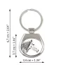 Percheron - keychain with a horse, keychain with a print, personalized pendant from the Art-Dog brand
