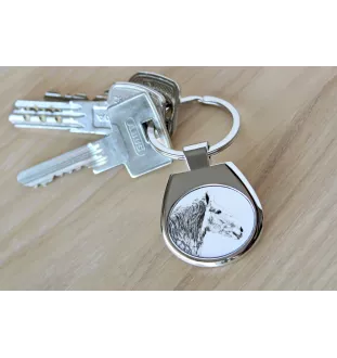 Percheron - keychain with a horse, keychain with a print, personalized pendant from the Art-Dog brand