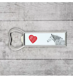 Percheron - ouvre-bouteille avec un cheval, ouvre-bouteille personnalisé pour le réfrigérateur, cadeau unique pour homme de la marque Art-Dog
