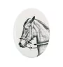 Paso Fino - une plaque commémorative avec une photo de cheval, une plaque funéraire avec une impression, une plaque ovale personnalisée de la marque Art-Dog