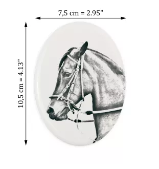 Paso Fino - une plaque commémorative avec une photo de cheval, une plaque funéraire avec une impression, une plaque ovale personnalisée de la marque Art-Dog