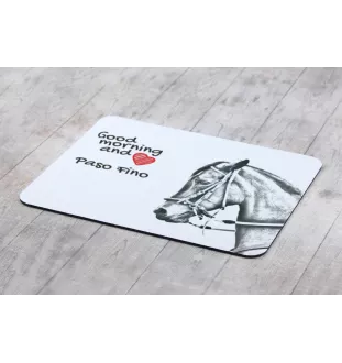Paso Fino - mouse pad with print, personalized pad with a horse, unique gadget for an office worker from the Art-Dog brand