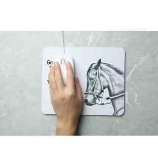 Paso Fino - Mauspad mit Druck, personalisiertes Mauspad mit Pferd, einzigartiges Gadget für Büroangestellte von Art-Dog.