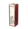 Paso Fino - boîte à vin avec un cheval, boîte à alcool avec une illustration, boîte cadeau personnalisée de la marque Art-Dog