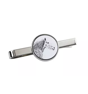Percheron - Krawattennadel mit Pferd, personalisierter Krawattenclip, einzigartiges Geschenk für Männer von der Marke Art-Dog