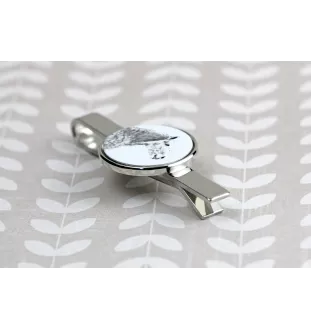 Percheron - tie clip with a horse, personalized tie clip, a unique gift for a man from the Art-Dog brand