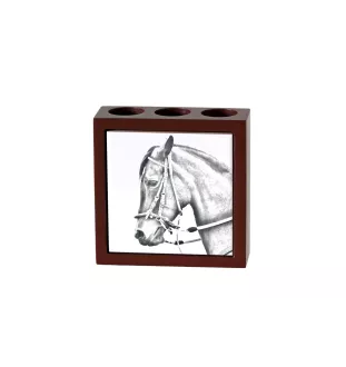 Paso Fino - Stifthalter mit Pferd, Schreibtischorganizer mit Aufdruck, personalisierte Schreibtischdekoration der Marke Art-Dog