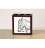 Paso Fino - Stifthalter mit Pferd, Schreibtischorganizer mit Aufdruck, personalisierte Schreibtischdekoration der Marke Art-Dog