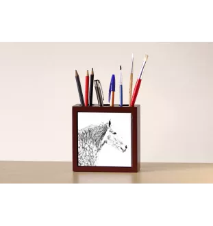 Percheron - porte-stylo avec un cheval, organiseur de bureau avec impression, décoration de bureau personnalisée de la marque Art-Dog