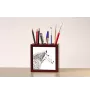 Percheron - porte-stylo avec un cheval, organiseur de bureau avec impression, décoration de bureau personnalisée de la marque Art-Dog