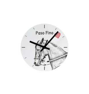 Paso Fino - horloge murale avec cheval, horloge de table avec impression, décoration personnalisée de la maison de la marque Art-Dog