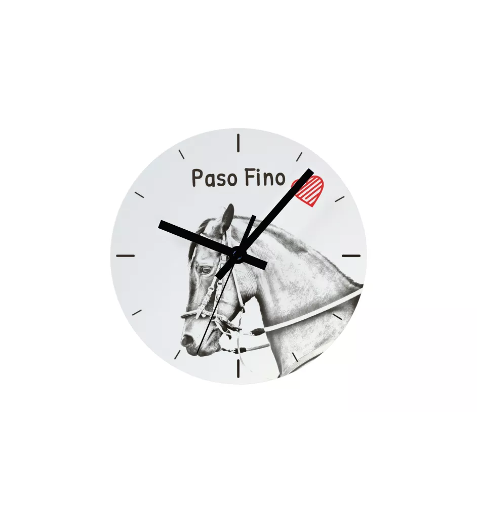 Paso Fino - horloge murale avec cheval, horloge de table avec impression, décoration personnalisée de la maison de la marque Art-Dog