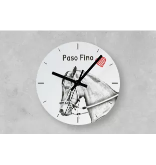 Paso Fino - horloge murale avec cheval, horloge de table avec impression, décoration personnalisée de la maison de la marque Art-Dog