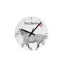 Percheron - wall clock with a horse, shelf clock with a print, personalized home decoration from the Art-Dog brand