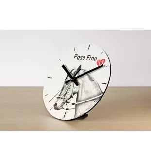 Paso Fino - Wanduhr mit Pferd, Uhr mit Druck für das Regal, personalisierte Hausdekoration der Marke Art-Dog