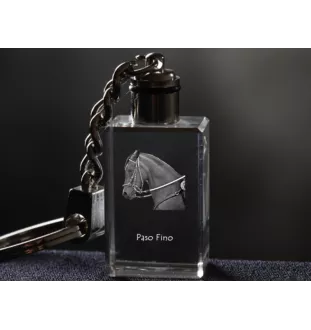 Paso Fino - Crystal pendant with photo of a horse, illuminated pendant, unique gift by Art-Dog brand