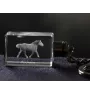 Percheron - Crystal pendant with photo of a horse, illuminated pendant, unique gift by Art-Dog brand