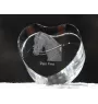 Paso Fino - une photo de cheval dans un cristal, un cœur en cristal, un cadre exceptionnel avec une photo de la marque Art-Dog
