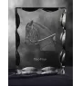 Paso Fino - crystal with a picture of a horse, glass statuette with a picture, unique frame with a picture from Art-Dog brand