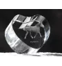 Percheron - une photo de cheval dans un cristal, un cœur en cristal, un cadre exceptionnel avec une photo de la marque Art-Dog
