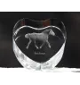 Percheron - une photo de cheval dans un cristal, un cœur en cristal, un cadre exceptionnel avec une photo de la marque Art-Dog