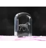 Percheron - un cube de cristal avec une photo, une photo de cheval dans le cristal, un presse-papiers cubique de la marque Art-Dog
