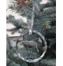Percheron - crystal bauble with a photo, horse photo in crystal, personalized Christmas tree ornament by Art-Dog brand