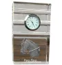 Paso Fino - horloge en verre avec photo, photo de cheval dans un cristal, horloge de bureau personnalisée de la marque Art-Dog