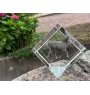 Percheron - Kristallwürfel mit Pferdebild, Pferdebild im Kristall, sechseckiger Papierclip der Marke Art-Dog