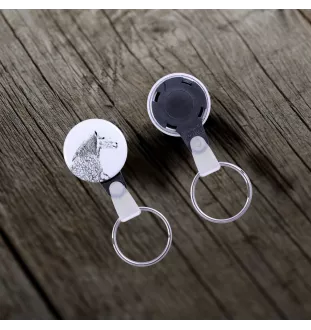 Percheron - ein einzigartiger Schlüsselanhänger mit einem Pferdebild, handgefertigtes Produkt, leicht und handlich, Anhänger der Marke Art-Dog