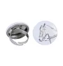 Paso Fino - Bague de collection avec l'image d'un cheval, produit fait à la main, marque Art-Dog