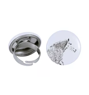 Perszeron pierścionek z koniem mały Art-Dog