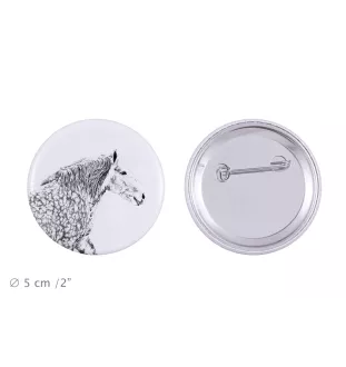 Percheron - Magnet mit Pferd, ein einzigartiges Abdruck des Pferdes der Marke Art-Dog