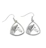 Percheron - boucles d'oreilles avec un cheval, boucles d'oreilles pendantes avec une image, bijoux personnalisés avec l'impression de la marque Art-Dog