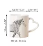 Percheron - cup with a dog, adorable cup with a heart-shaped handle, universal gift from the Art-Dog brand
