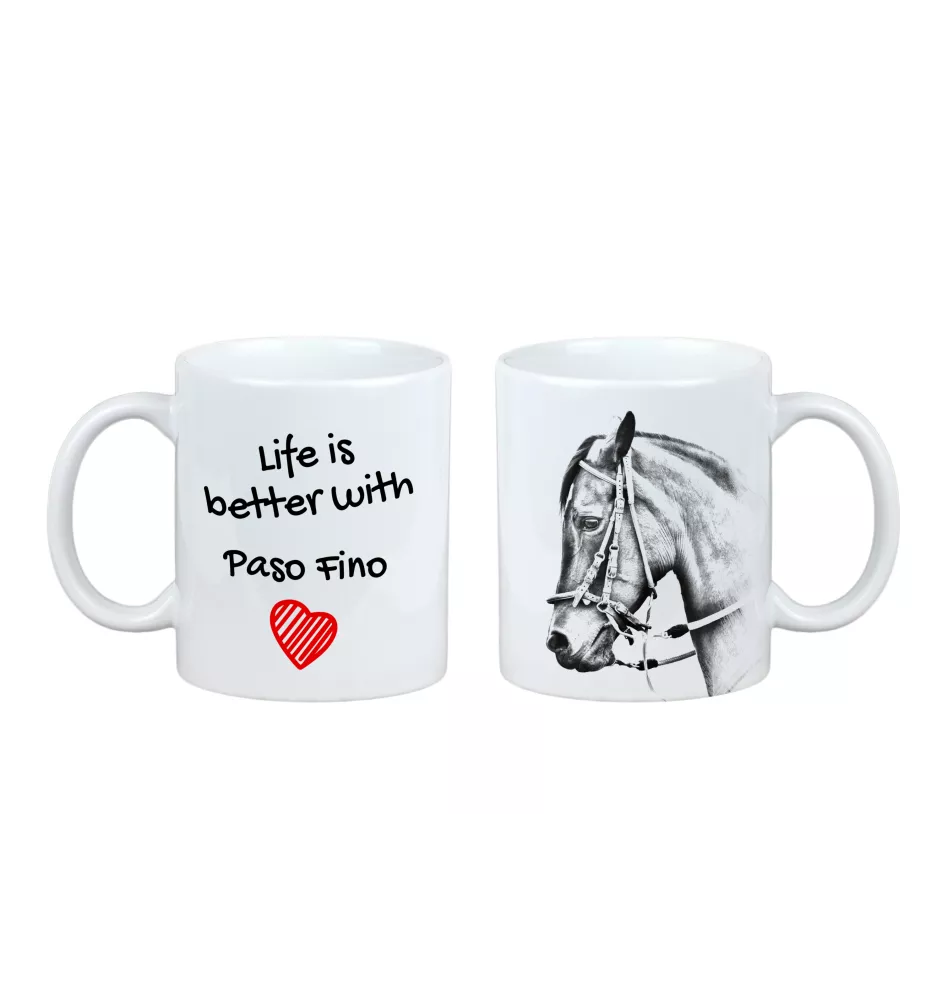 Paso Fino - tasse avec un cheval, tasse avec une photo, cadeau personnalisé de la marque Art-Dog