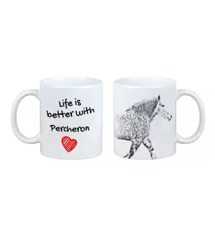 Perszeron kubek z koniem life is better Art-Dog